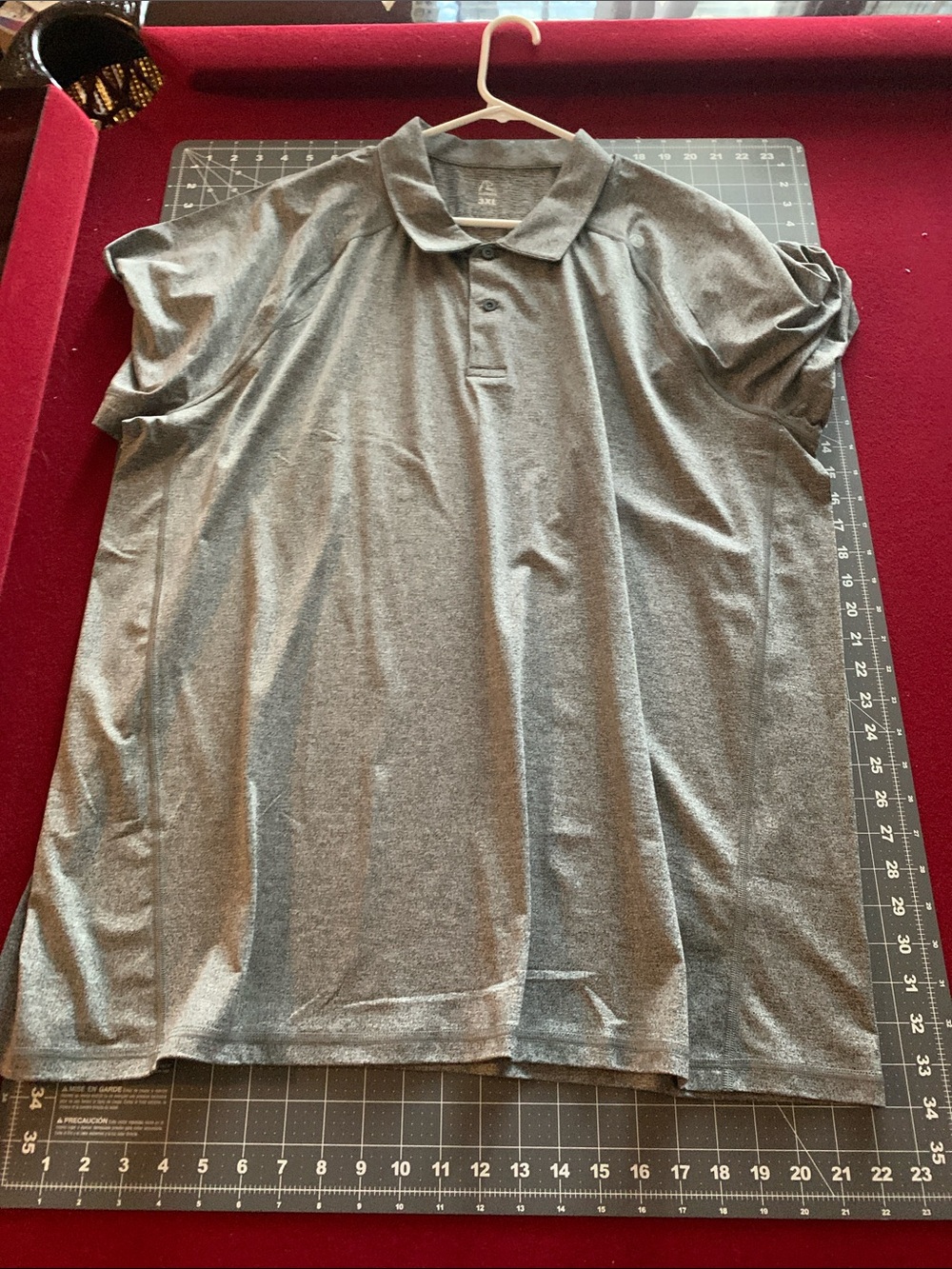 Rhoback Men's Heather Gray Performance Polo